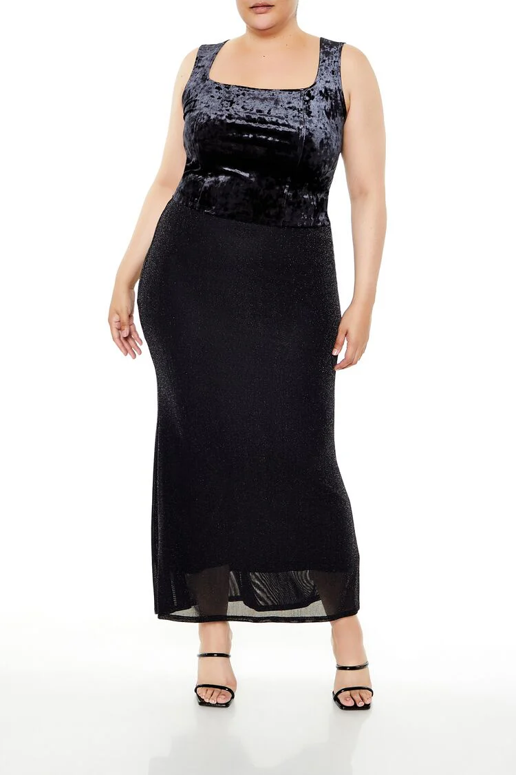 Plus Size Crushed Velvet Tank Top - Image 2