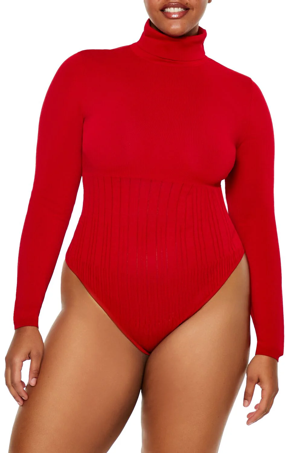 Plus Size Sweater-Knit Bodysuit - Image 2