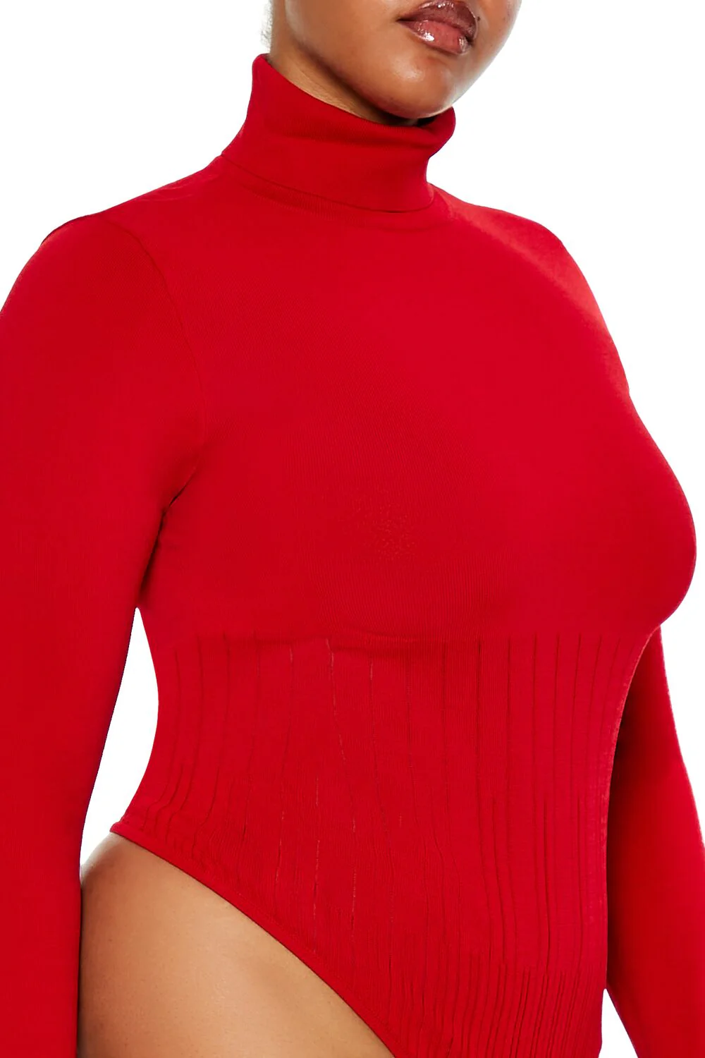 Plus Size Sweater-Knit Bodysuit - Image 4
