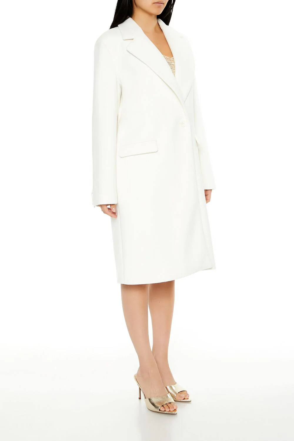 Notched Longline Coat - Image 3
