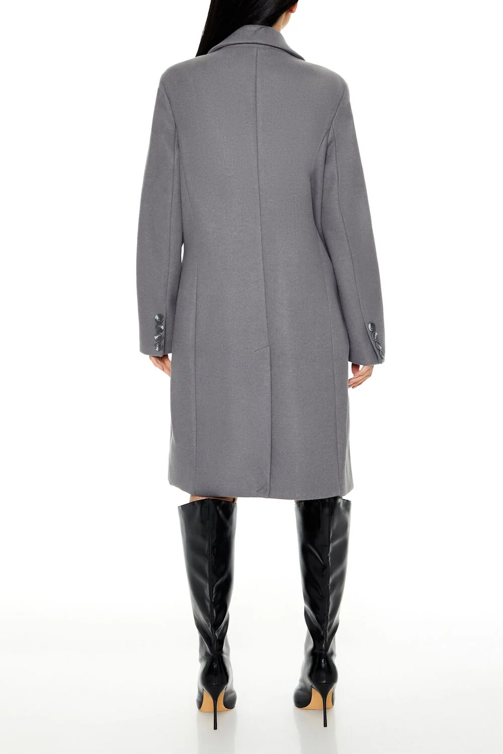 Notched Longline Coat - Image 9