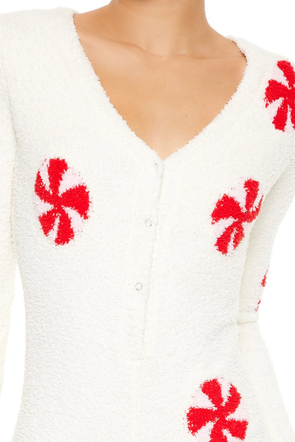 Peppermint Candy Pajama Romper - Image 3