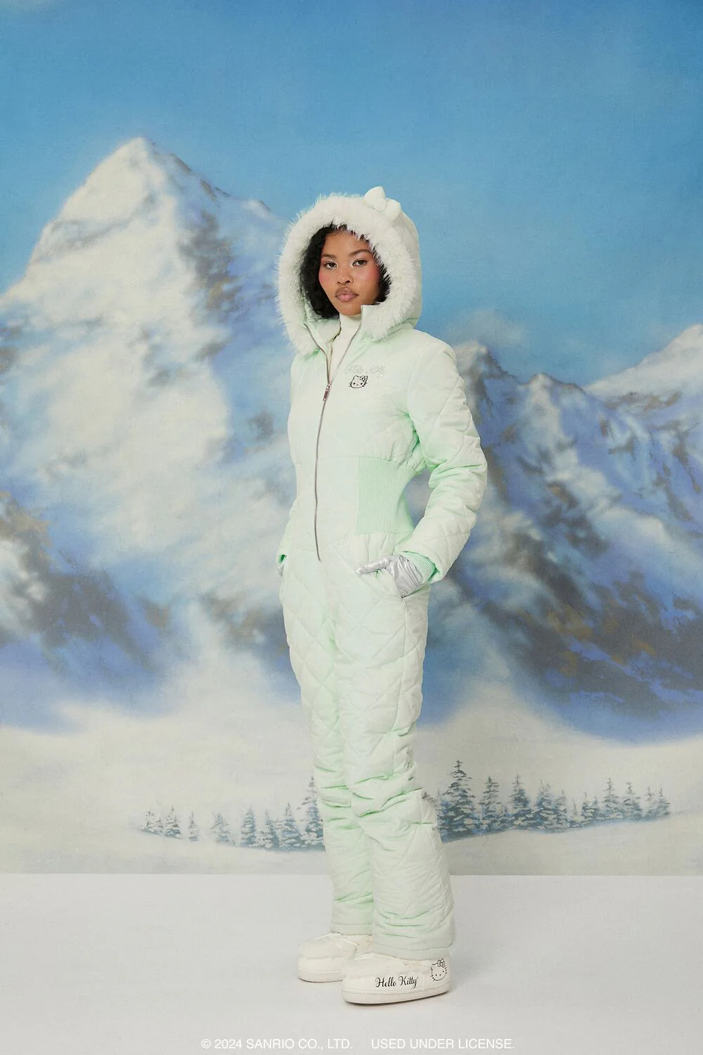 Active Quilted Hello Kitty Jumpsuit - Image 3