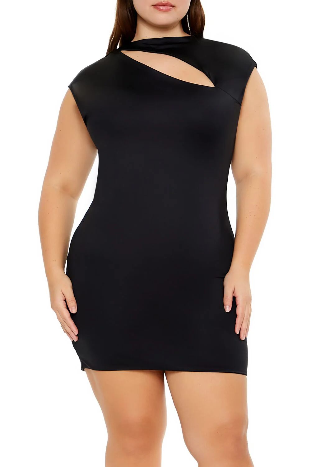 Plus Size Twist-Front Mini Dress - Image 2