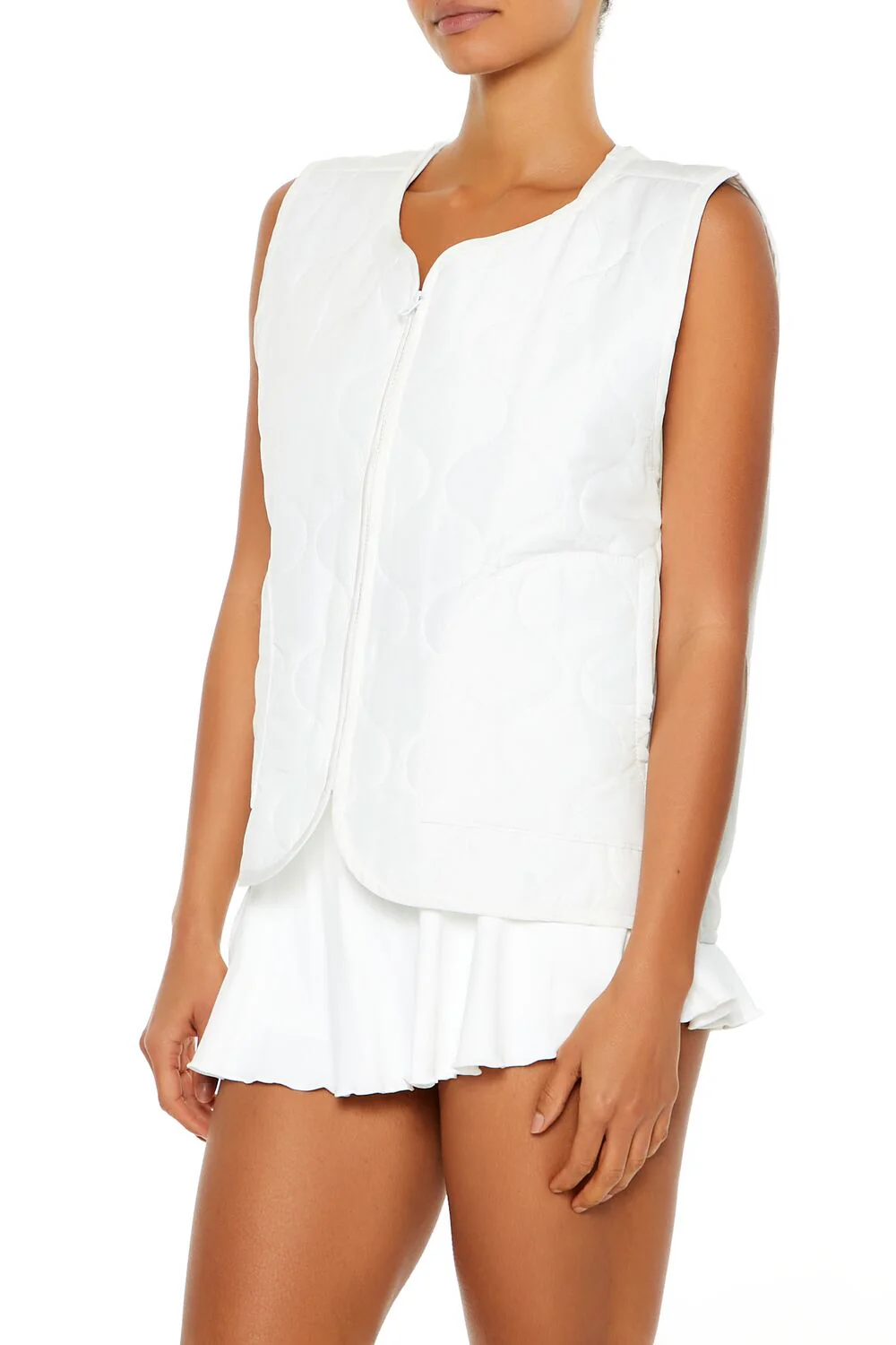 Active Quilted Zip-Up Vest - Image 4