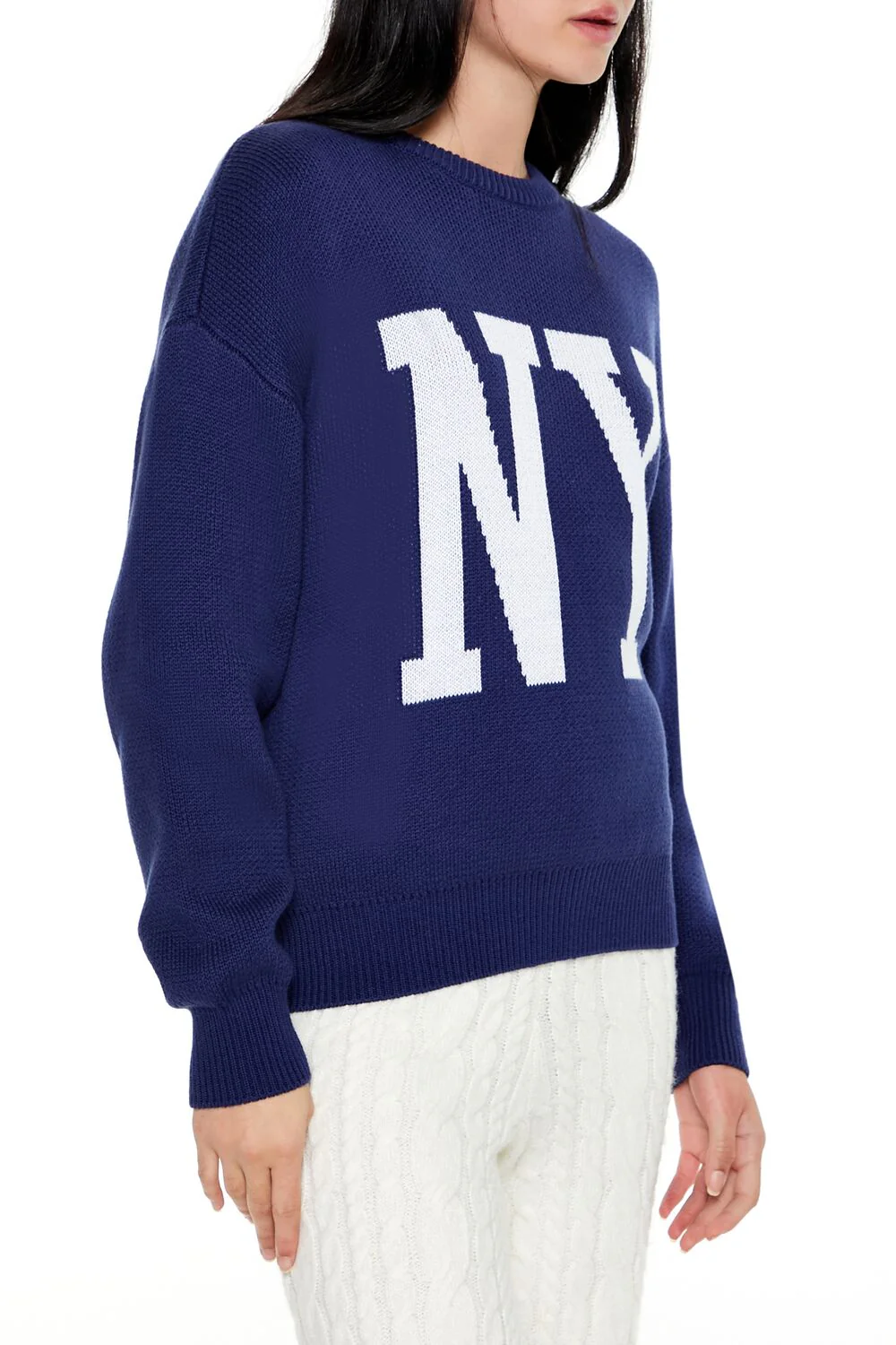 NY Graphic Drop-Sleeve Sweater - Image 4