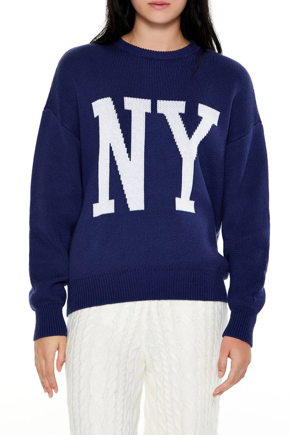 NY Graphic Drop-Sleeve Sweater - Image 6