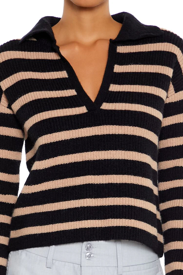 Striped Rib-Knit Sweater - Image 3