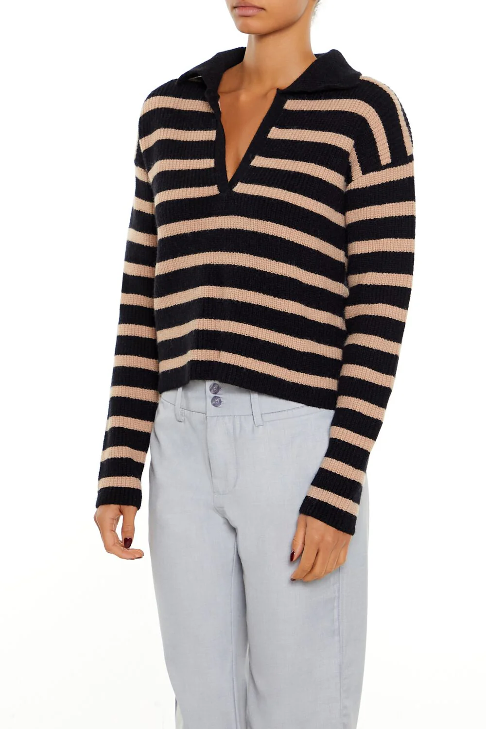 Striped Rib-Knit Sweater - Image 4