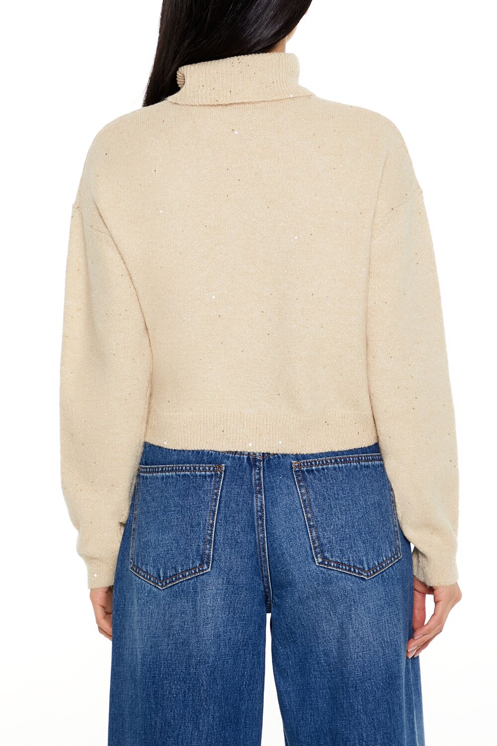 Glitter Knit Turtleneck Sweater - Image 10