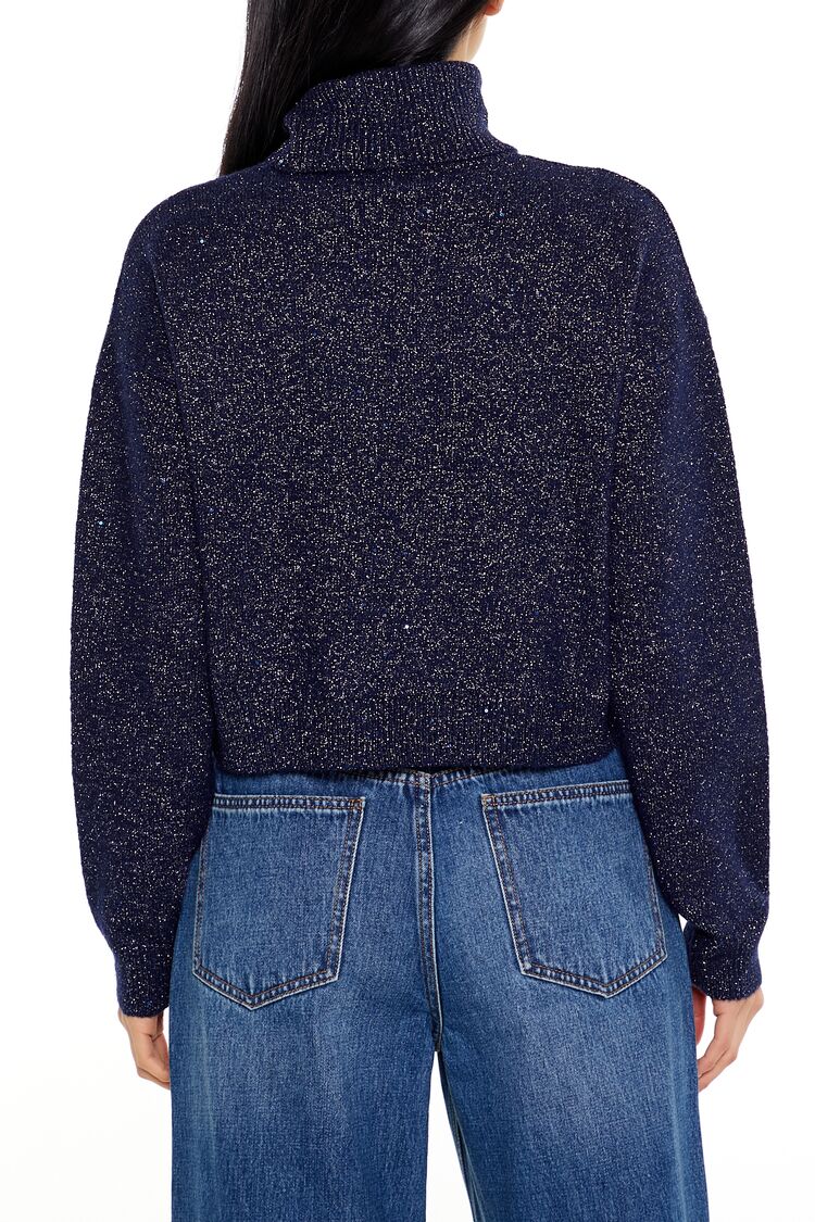 Glitter Knit Turtleneck Sweater - Image 5
