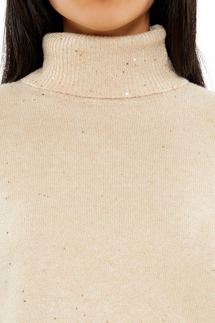 Glitter Knit Turtleneck Sweater - Image 8