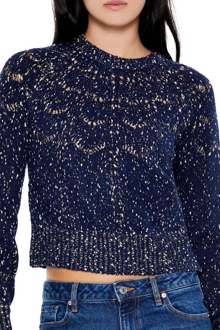 Metallic Pointelle Sweater - Image 3