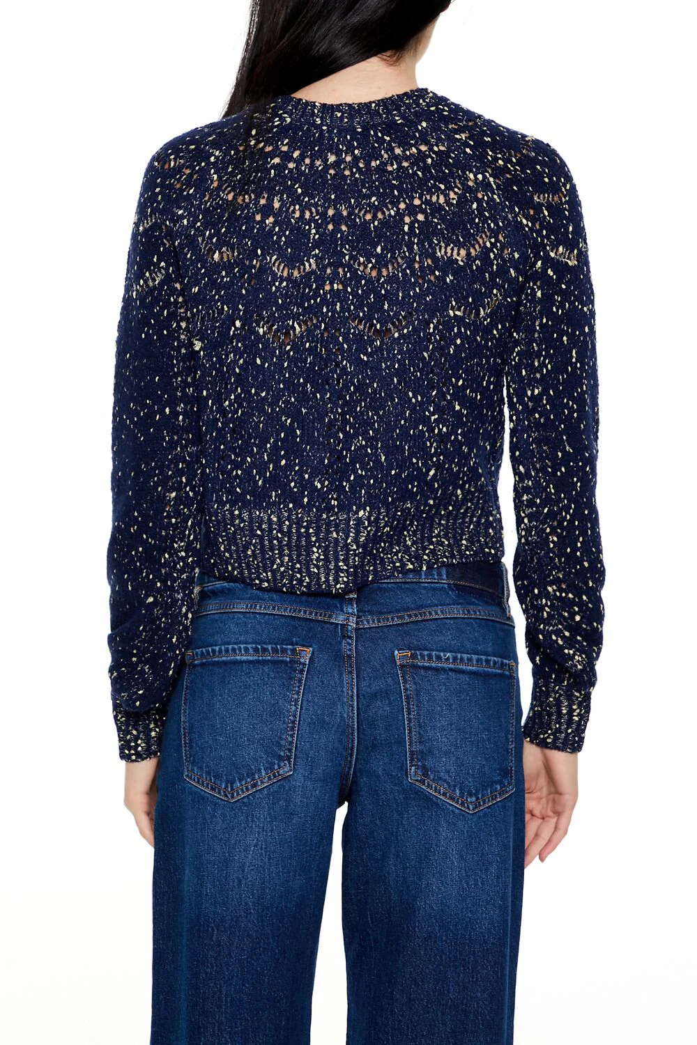 Metallic Pointelle Sweater - Image 5