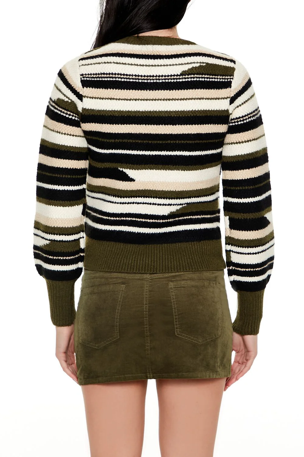 Abstract Striped Sweater - Image 10
