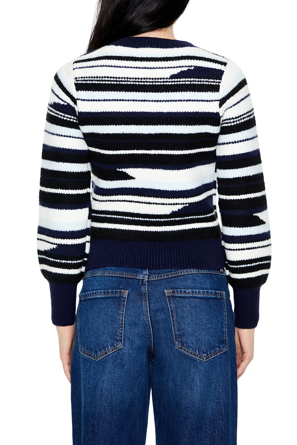 Abstract Striped Sweater - Image 5