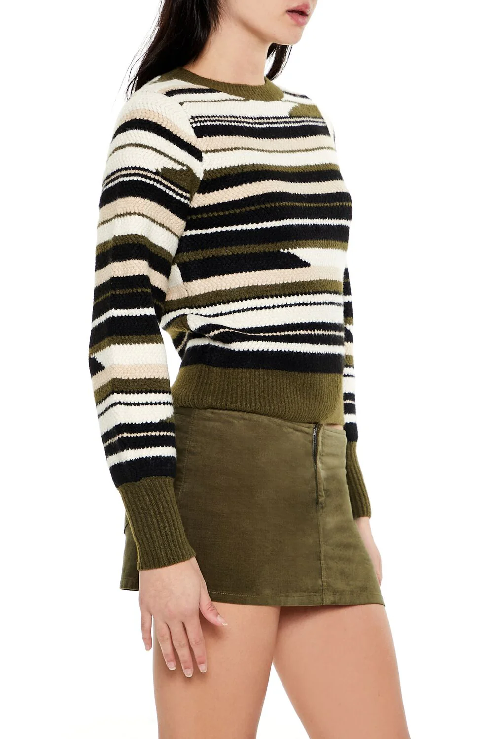 Abstract Striped Sweater - Image 9