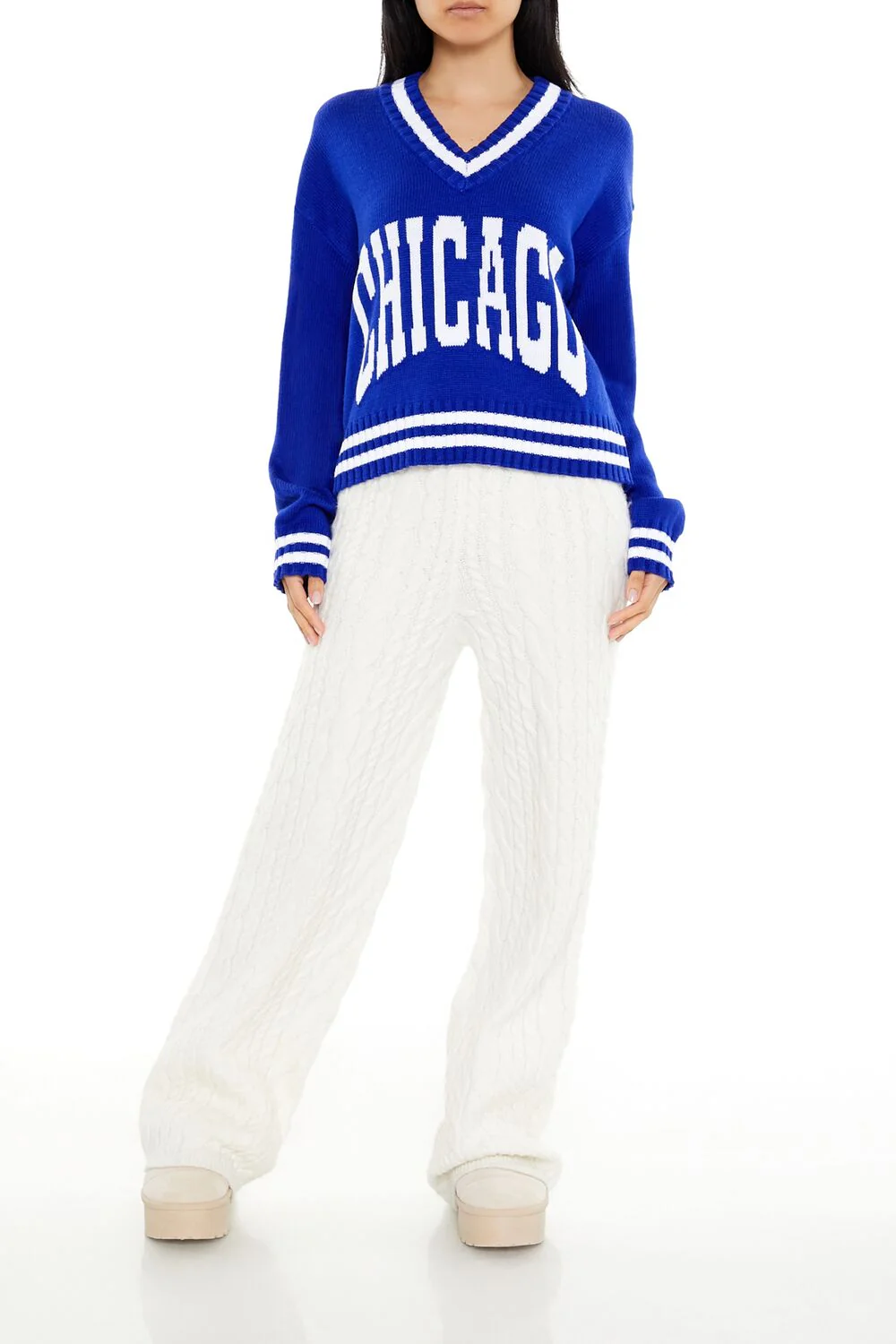 Varsity-Striped Chicago Sweater - Image 2