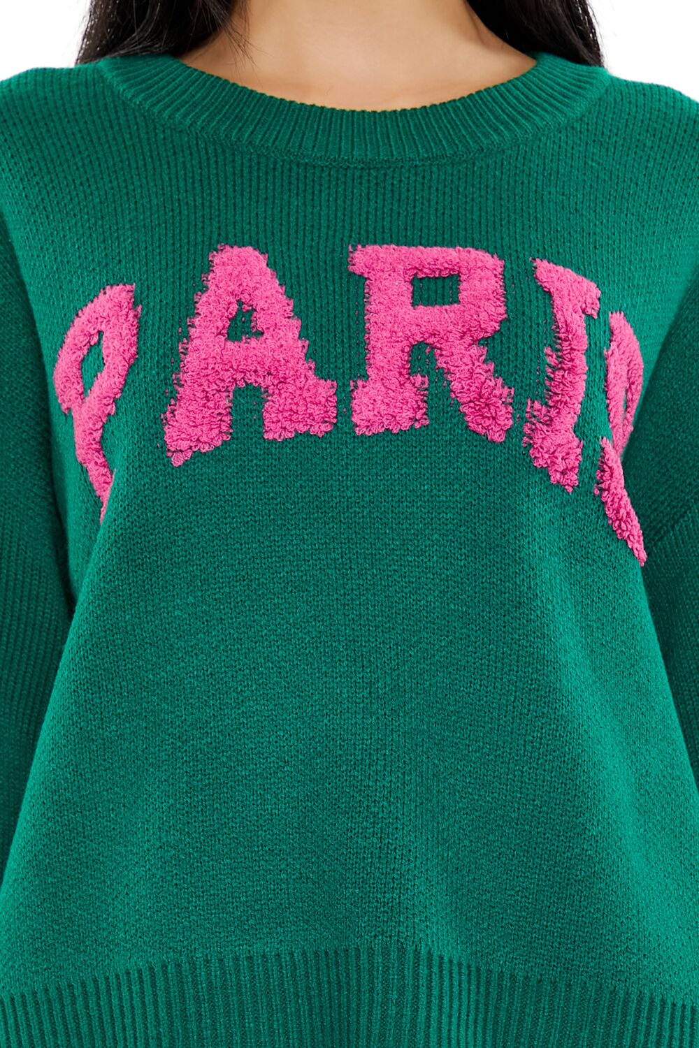 Paris Boucle Knit Patch Sweater - Image 3