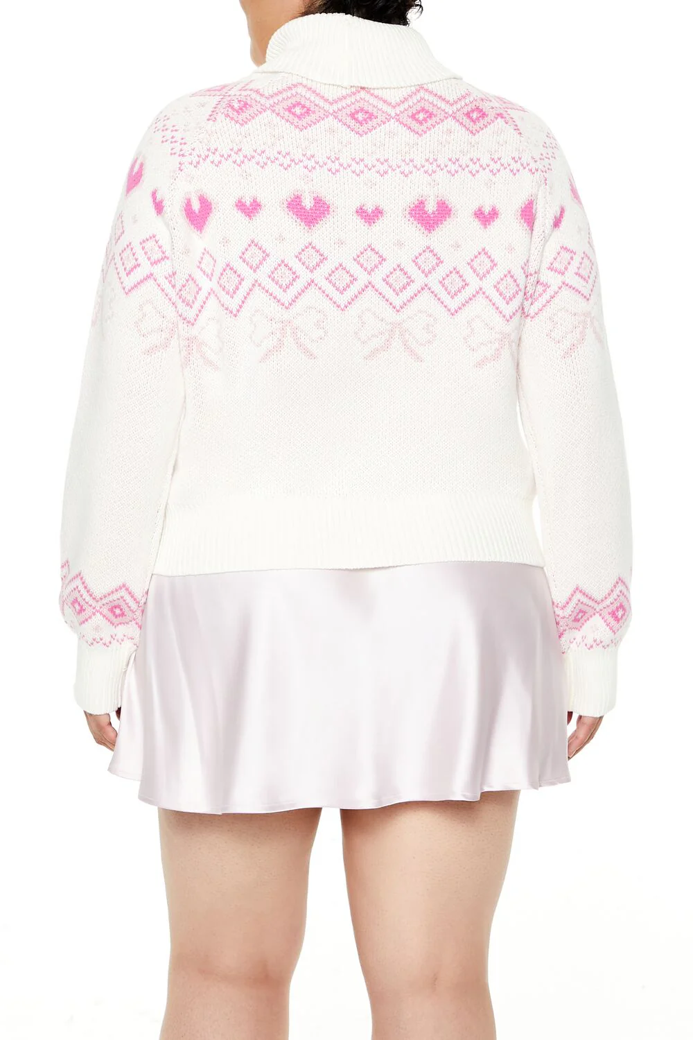 Plus Size Fair Isle Turtleneck Sweater - Image 5