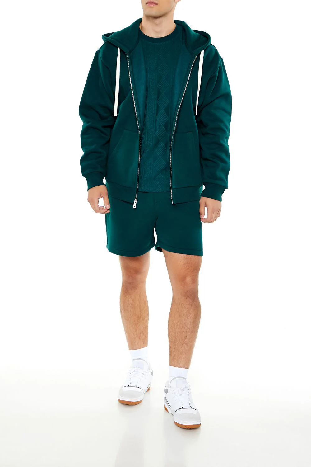 Fleece Core Athletic Zip-Up Hoodie - Image 2