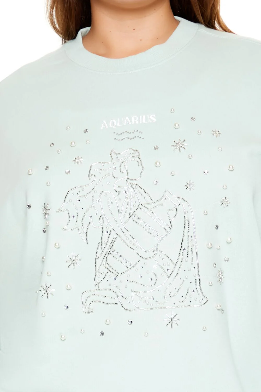 Plus Size Beaded Aquarius Pullover - Image 3
