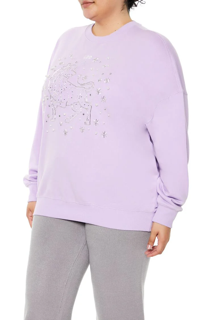 Plus Size Beaded Leo Pullover - Image 4