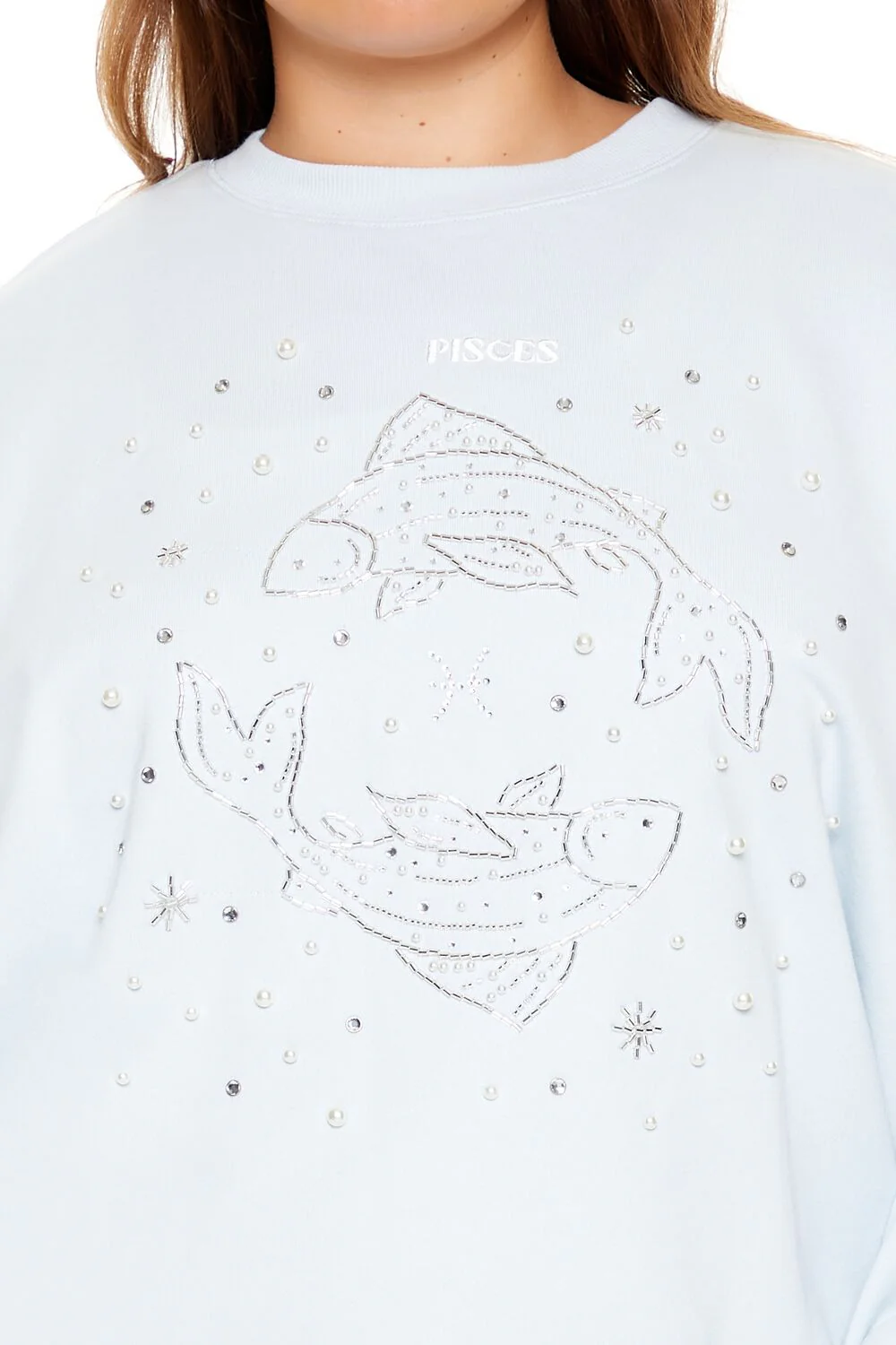 Plus Size Beaded Pisces Pullover - Image 3