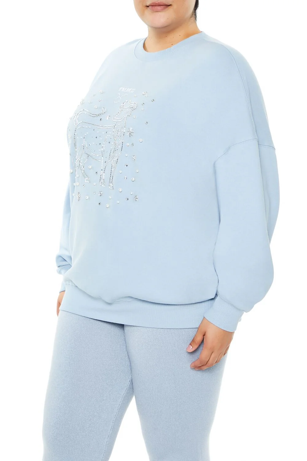 Plus Size Beaded Taurus Pullover - Image 4