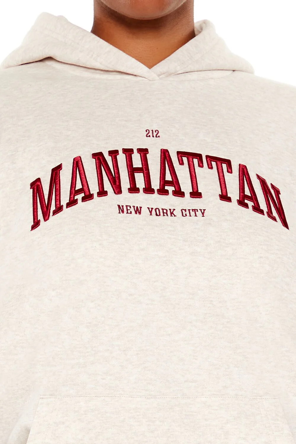 Plus Size Embroidered Manhattan Hoodie - Image 3