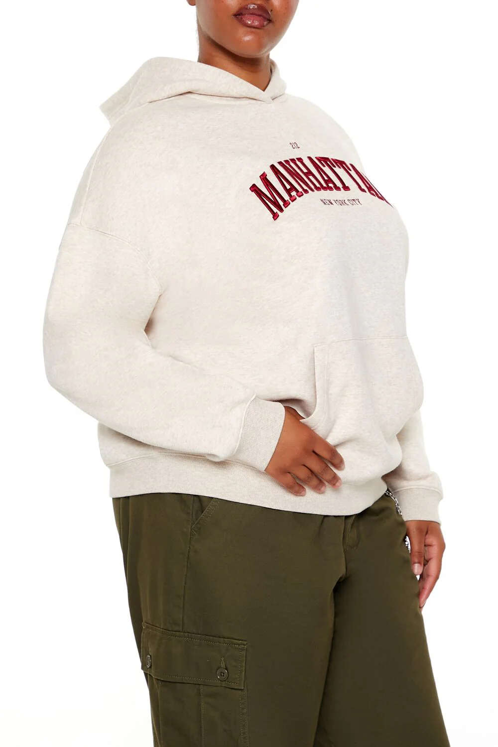 Plus Size Embroidered Manhattan Hoodie - Image 4