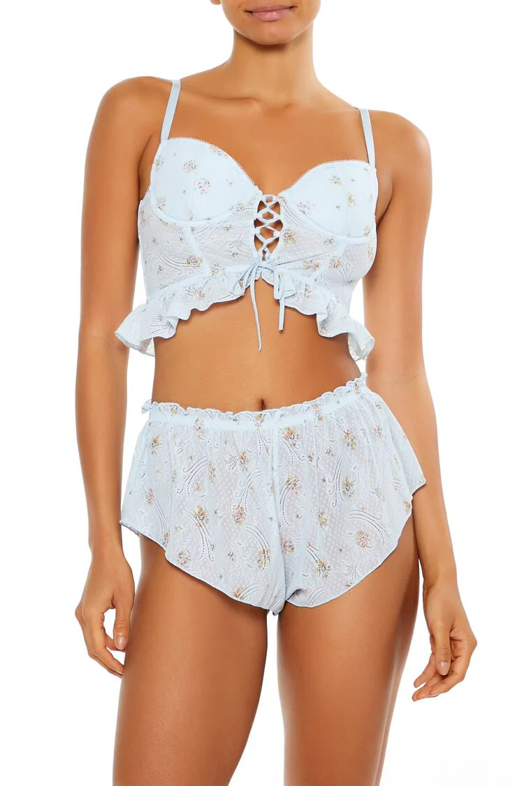 Floral Ruffle Shortie Panties - Image 3