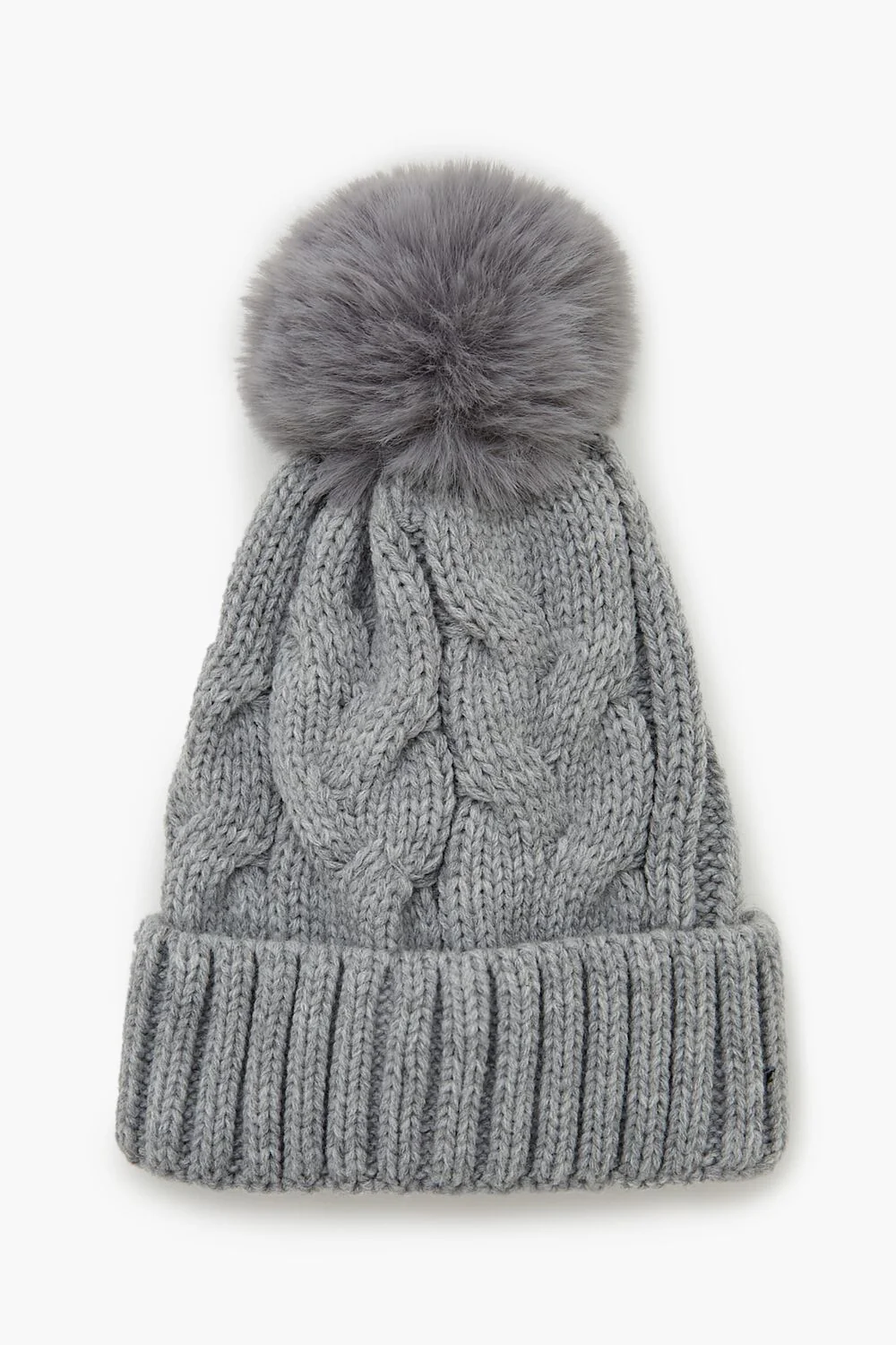 Pom Pom Cable Knit Beanie - Image 10