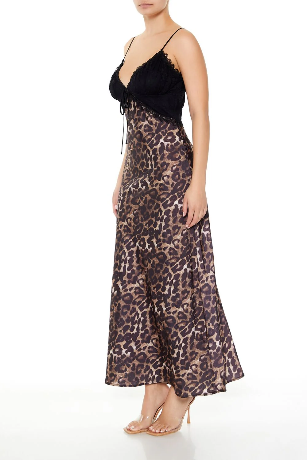 Leopard Combo Maxi Slip Dress - Image 3