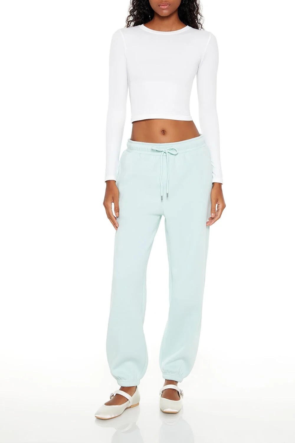 Fleece Mid-Rise Joggers - Image 11