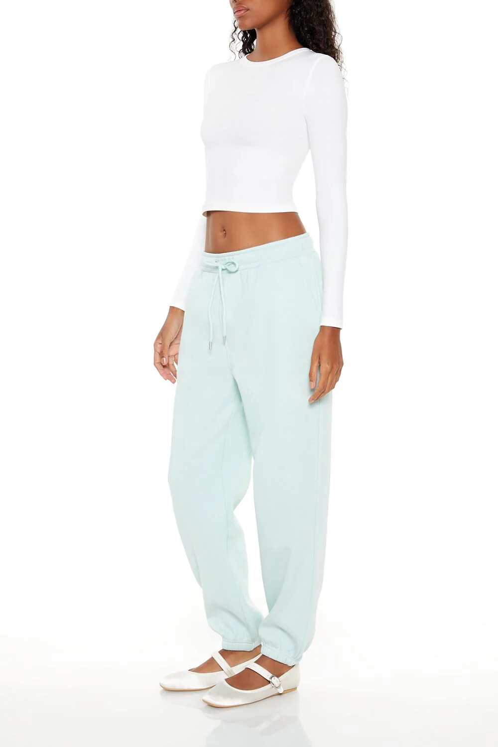 Fleece Mid-Rise Joggers - Image 13