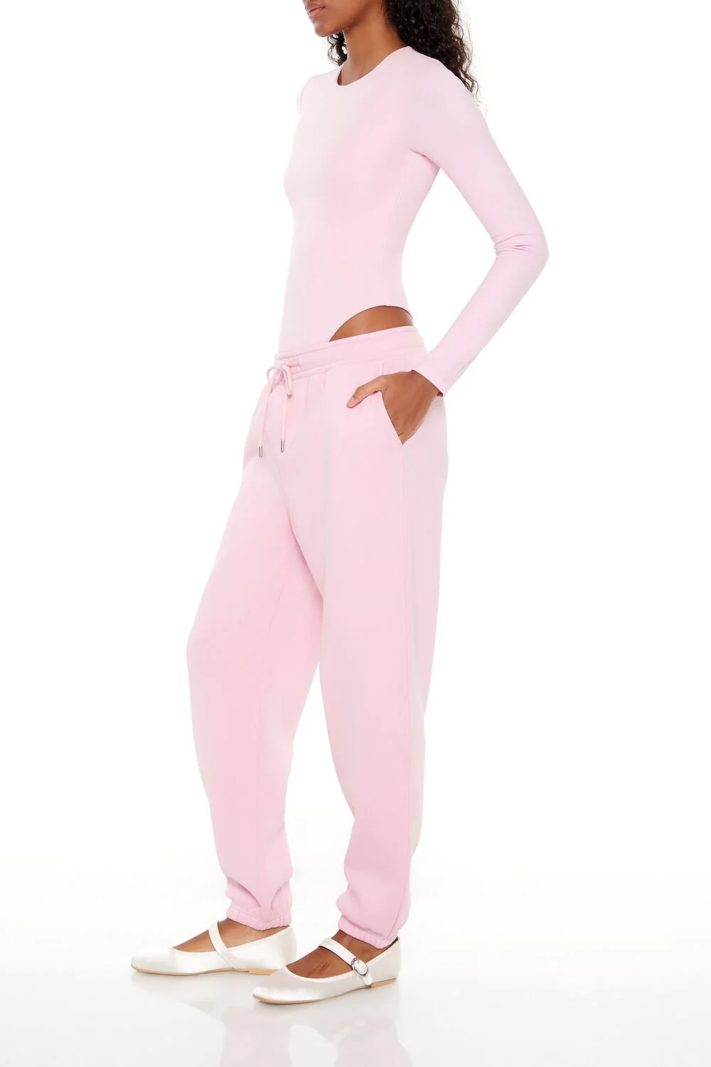 Fleece Mid-Rise Joggers - Image 3