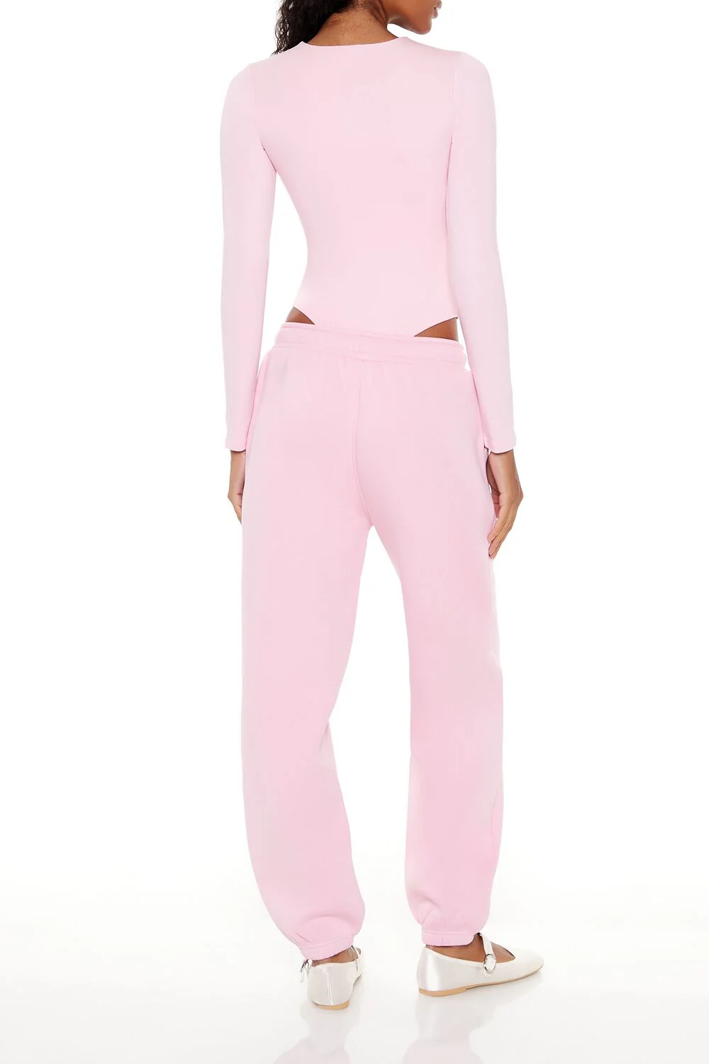 Fleece Mid-Rise Joggers - Image 4