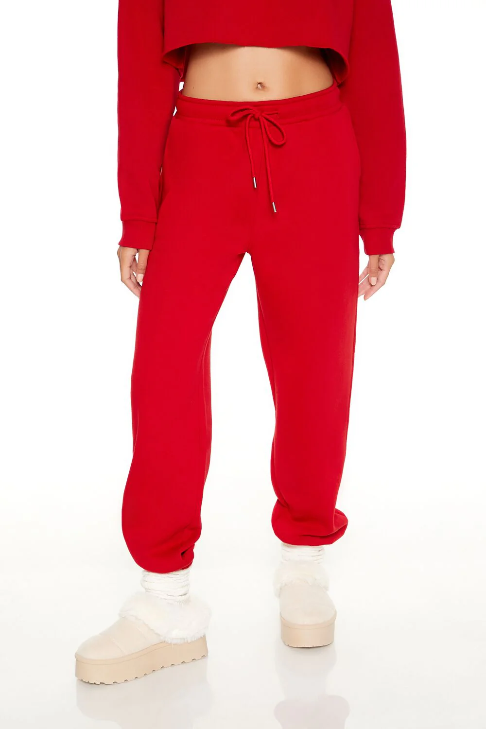 Fleece Mid-Rise Joggers - Image 7