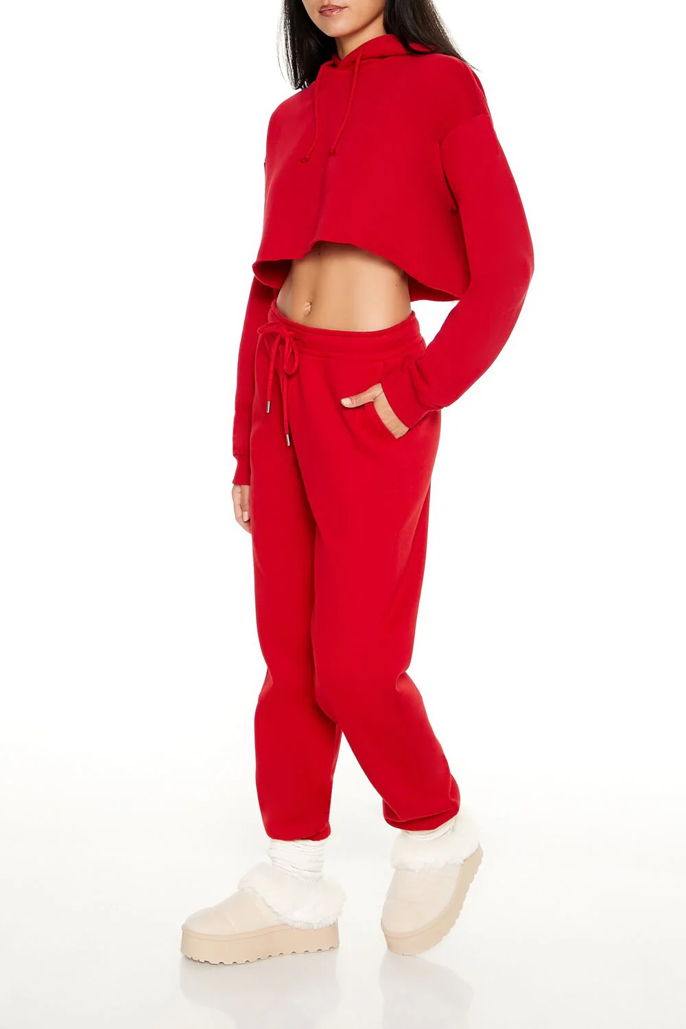 Fleece Mid-Rise Joggers - Image 8