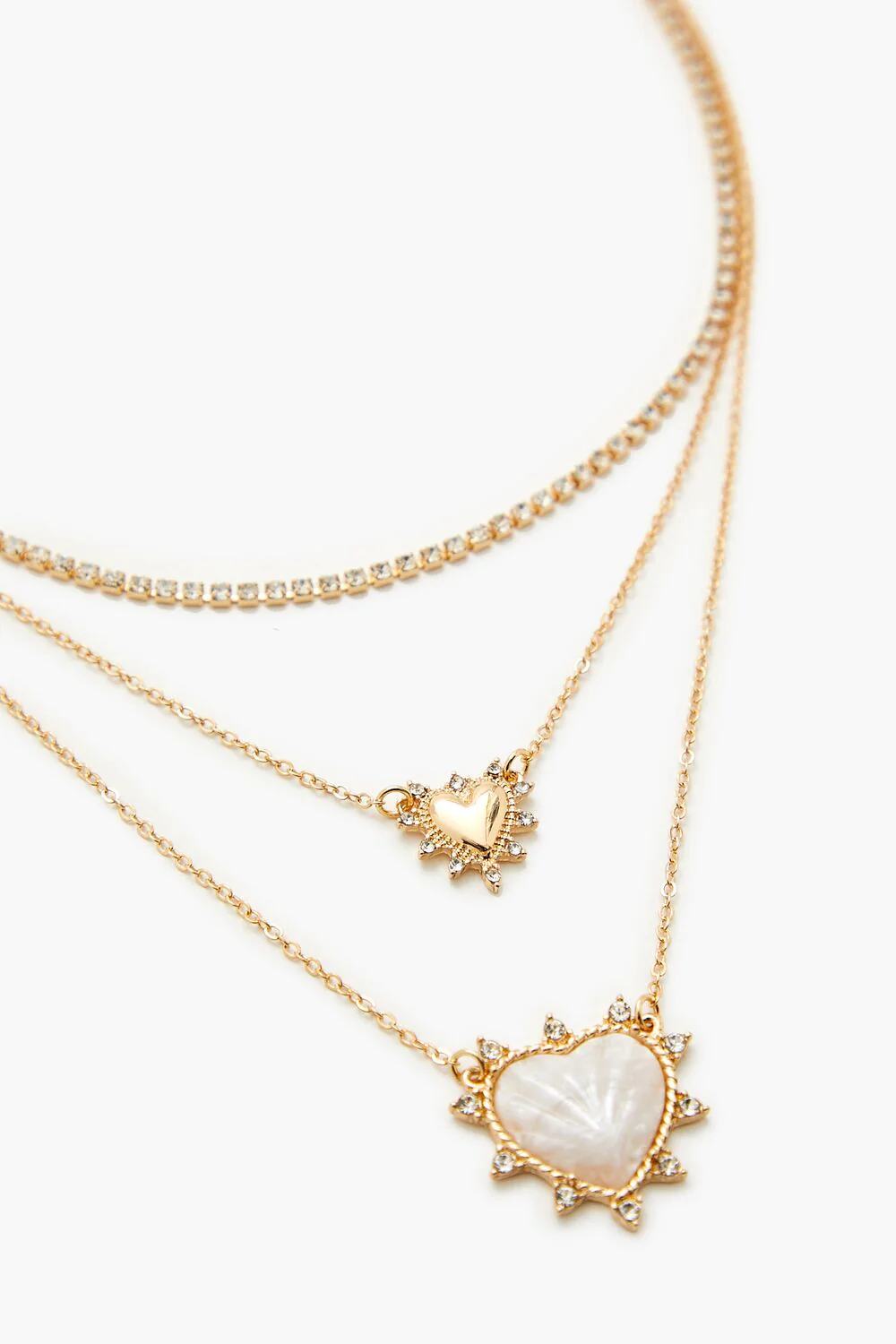 Layered Seashell Heart Necklace - Image 2