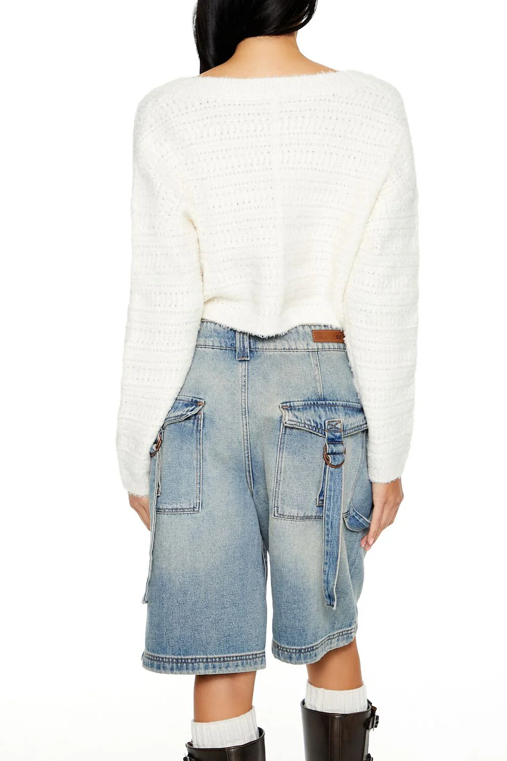Crossover Mock Wrap Sweater - Image 5