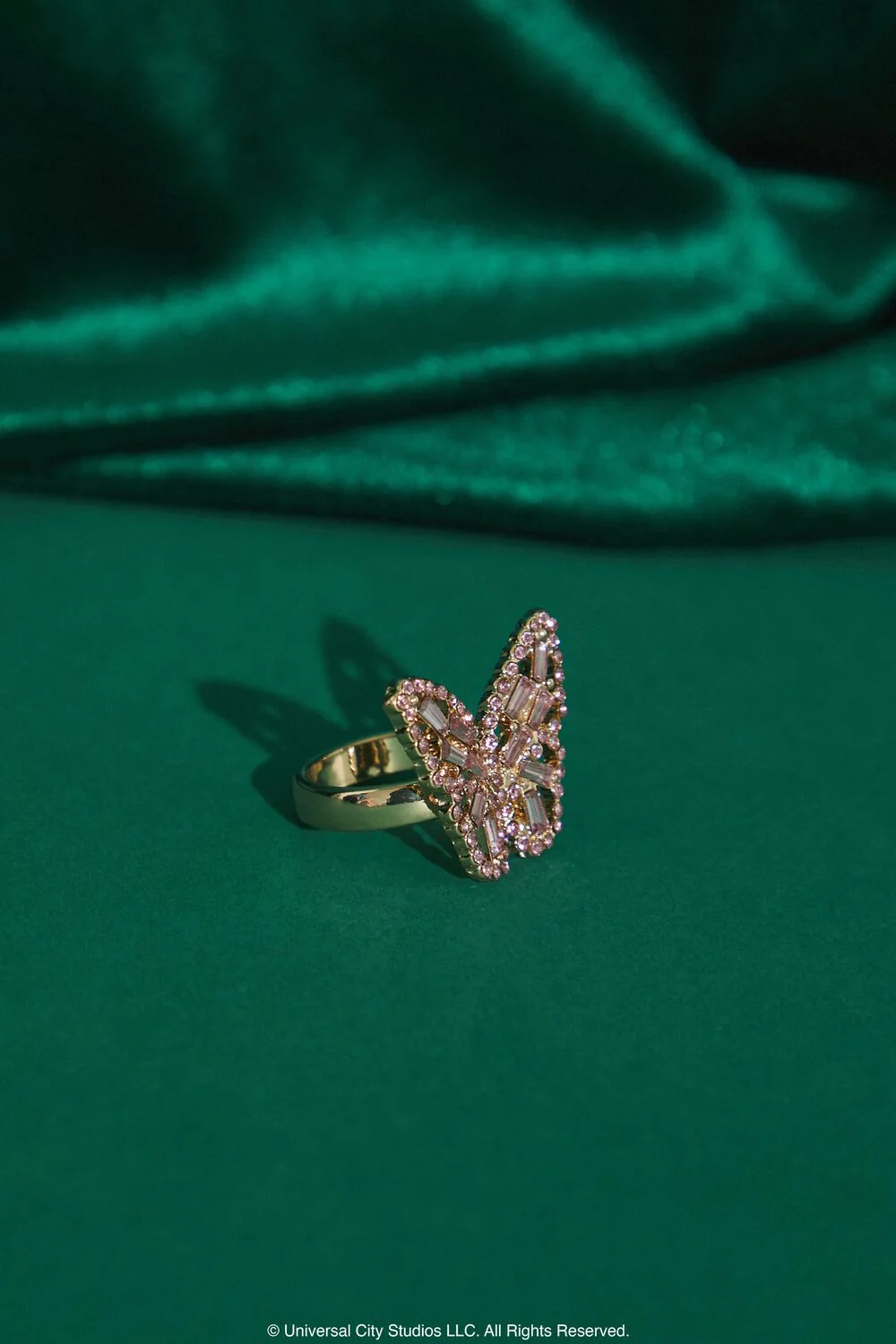 Wicked Faux Gem Butterfly Ring - Image 3
