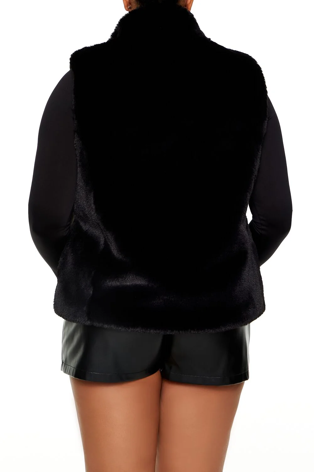 Plus Size Faux Fur Vest - Image 5