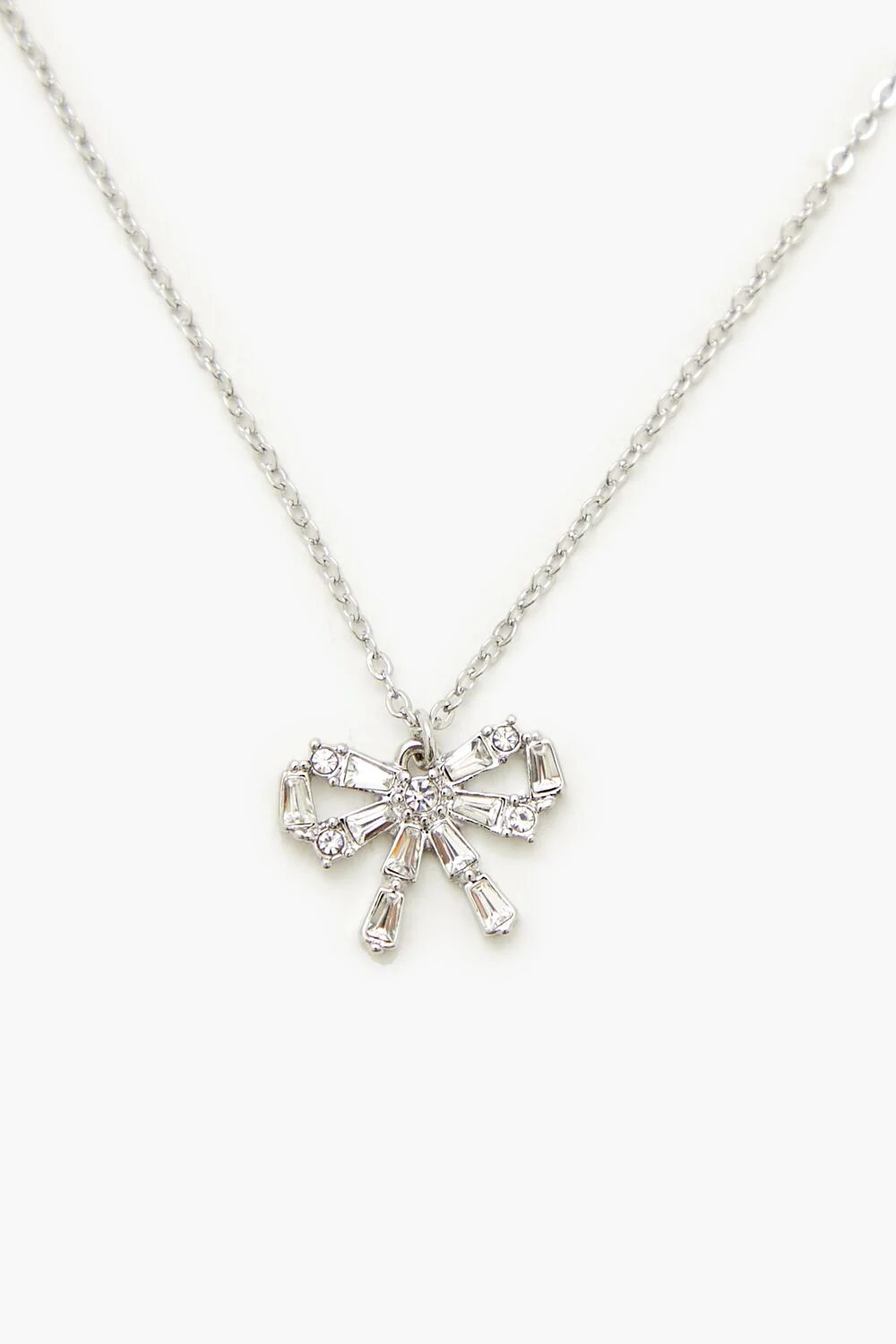 Bow Necklace & Stud Earrings Set - Image 3