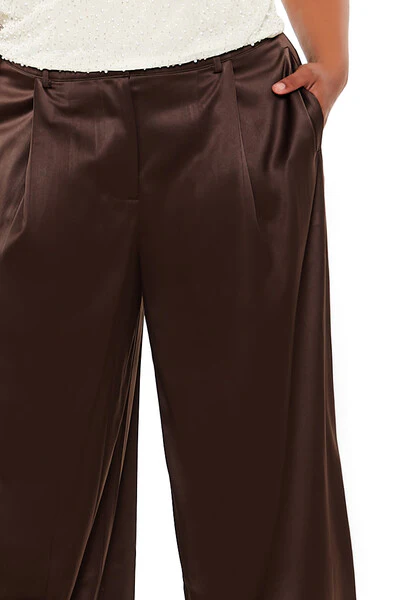 Plus Size Satin Trouser Pants - Image 10