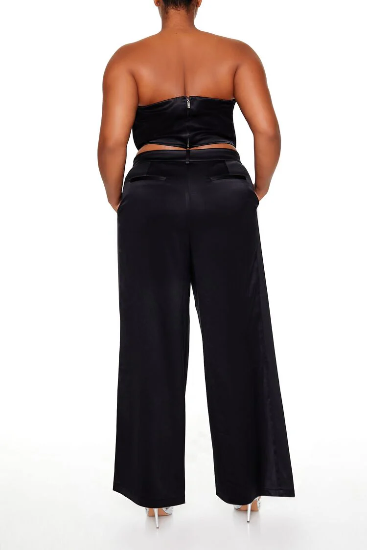 Plus Size Satin Trouser Pants - Image 4