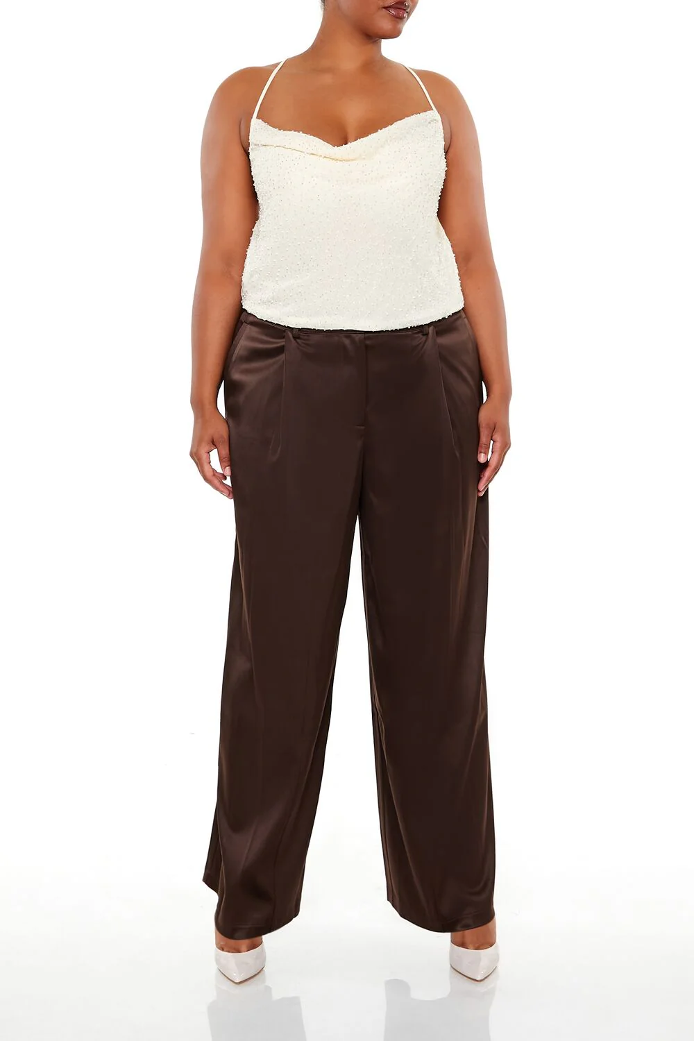 Plus Size Satin Trouser Pants - Image 6