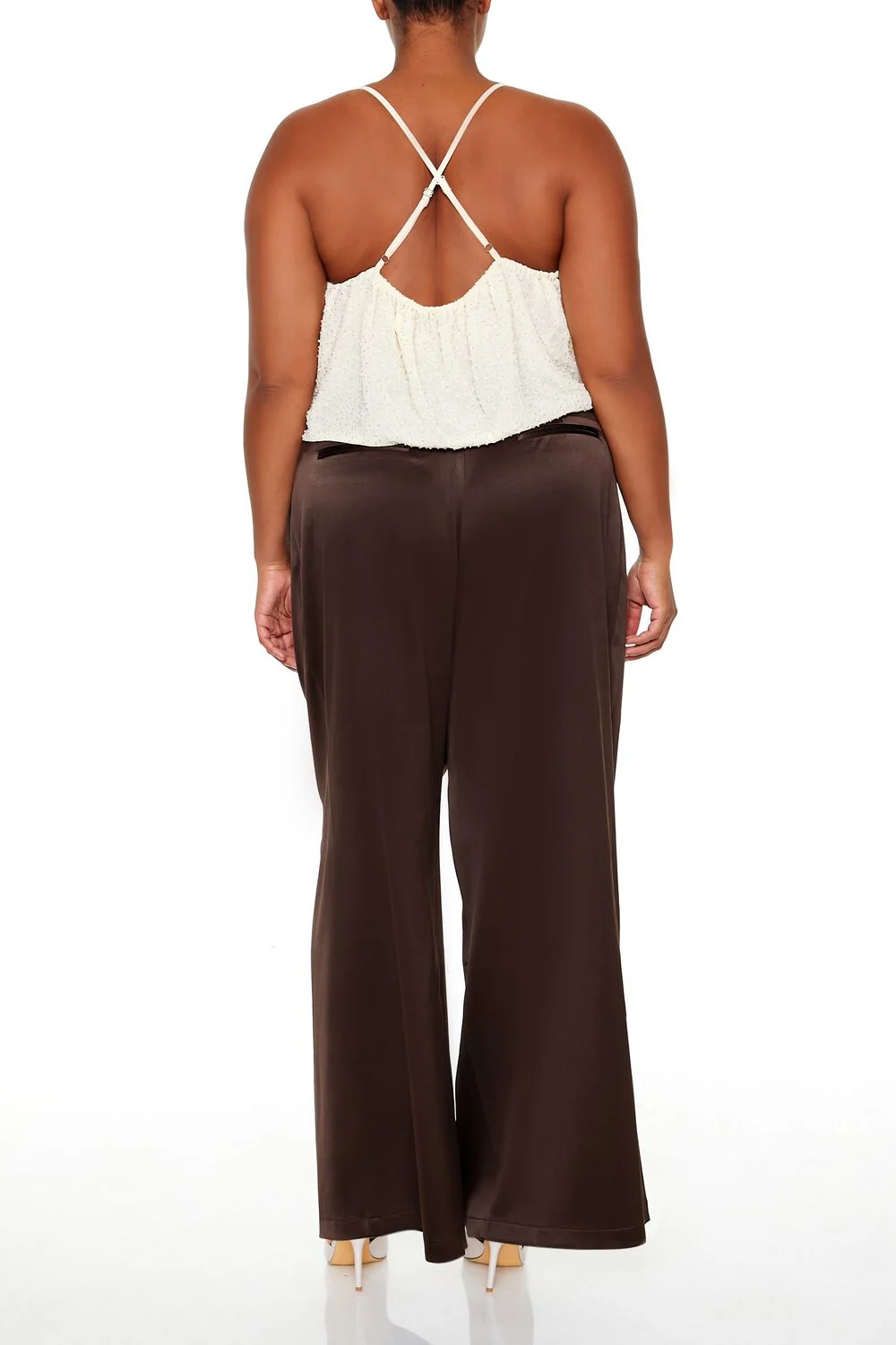 Plus Size Satin Trouser Pants - Image 9