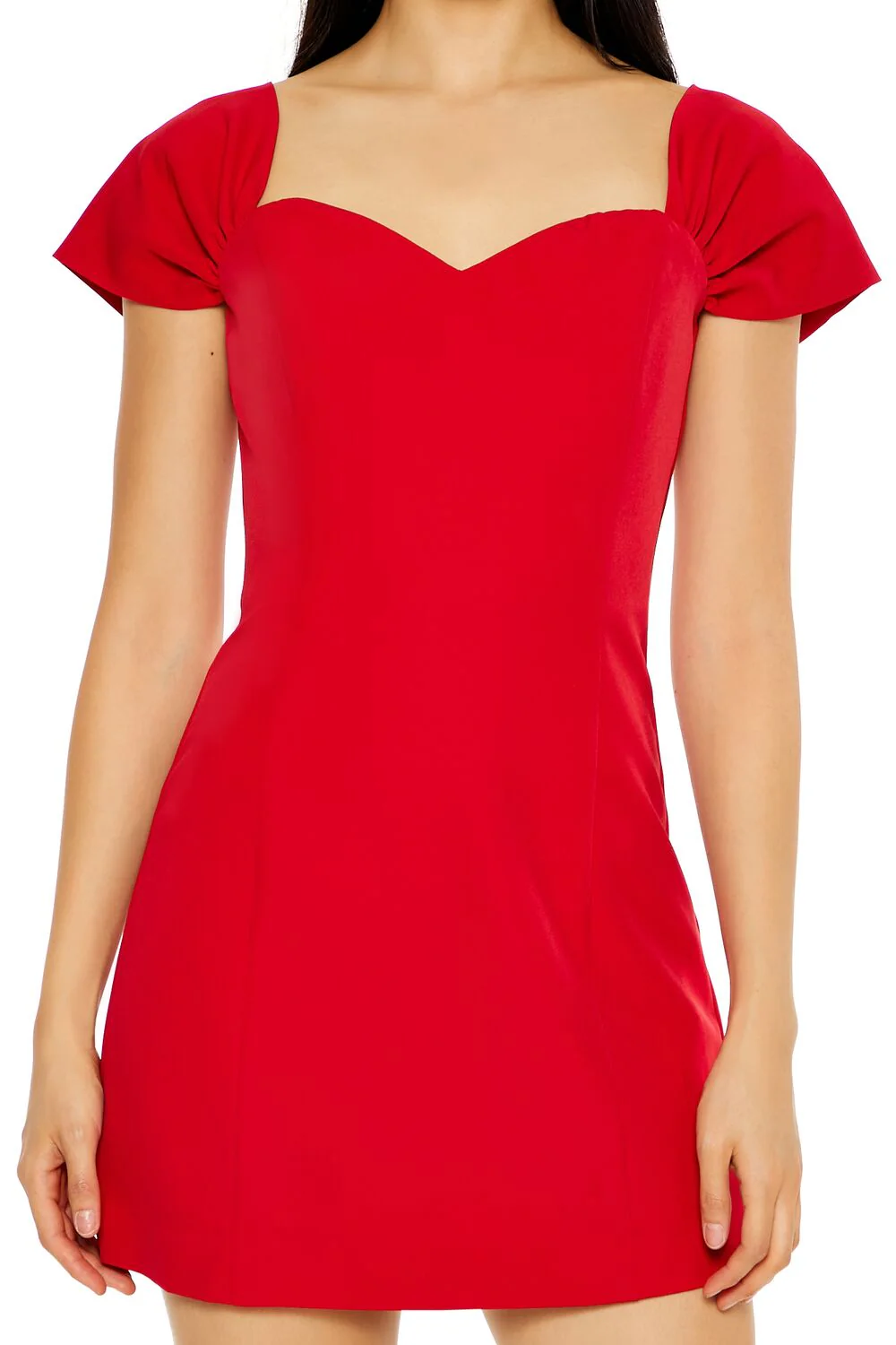 Sweetheart Cap-Sleeve Mini Dress - Image 10
